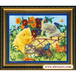 Набор для вышивания бисером АБРИС АРТ "Котята"